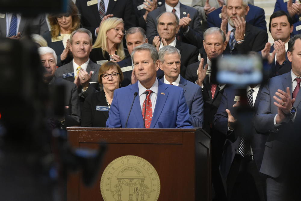  Gov. Brian Kemp announces changes to Georgia Pathways during the first week of the 2025 legislative session. Ross Williams/Georgia Recorder