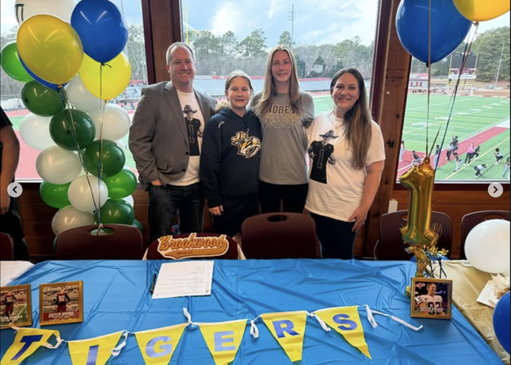 Caitlyn Soroka, Brookwood Kicker, signs with Andrew College Football