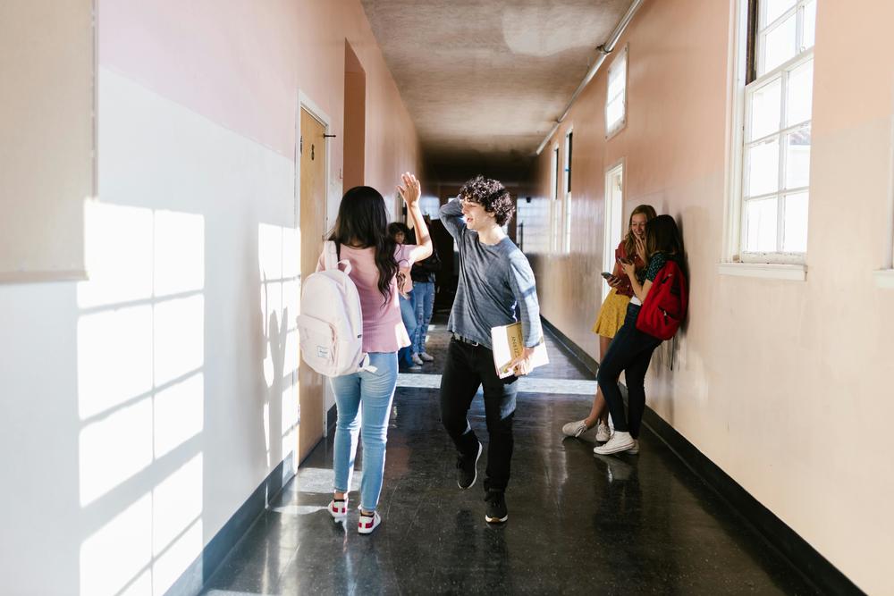 Students in the School Hallway. Credit: Pexels