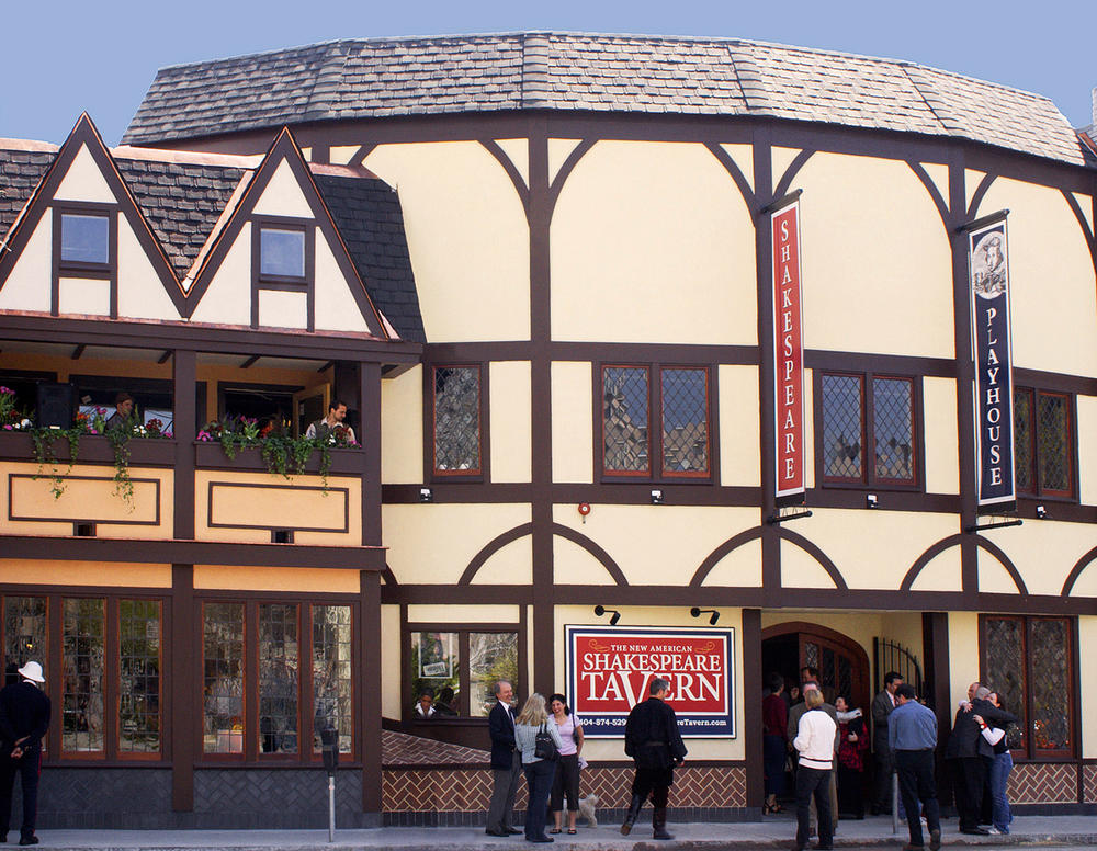 Exterior of Atlanta's Shakespeare Tavern Playhouse