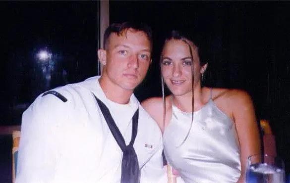 Kristen Clark-Hassell sits next to the man who would become her first husband, Kevin Clark, at the Navy Birthday Ball. Clark-Hassell met her future husband when she was 17-years-old at a military base where her father was chaplain. He died in 2005. (Photo courtesy of Kristen Clark-Hassell)