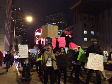 Eric Garner case Atlanta protest.