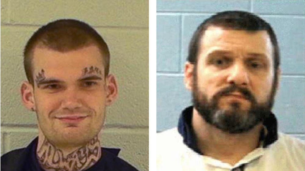 Authorities have captured escaped Georgia inmates Ricky Dubose (left) and Donnie Russell Rowe.