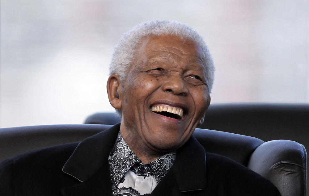 File photo of South Africa's former President Nelson Mandela as President Jacob Zuma made his speech during his Inauguration in Pretoria, South Africa. May 9, 2009 