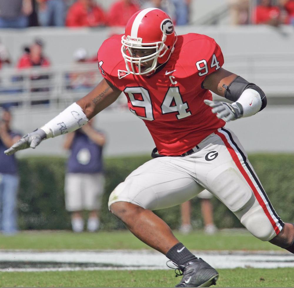 An image of Quentin Moses during his time at UGA.