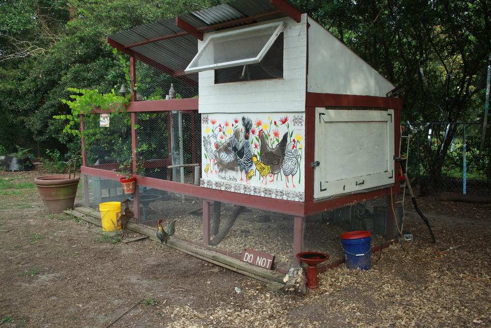 D.S. Resch built this home for the family's chickens in the backyard.