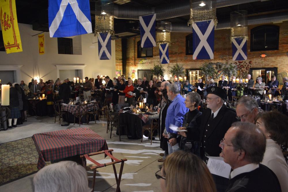 Burns Supper revelers join in the familiar strains of 