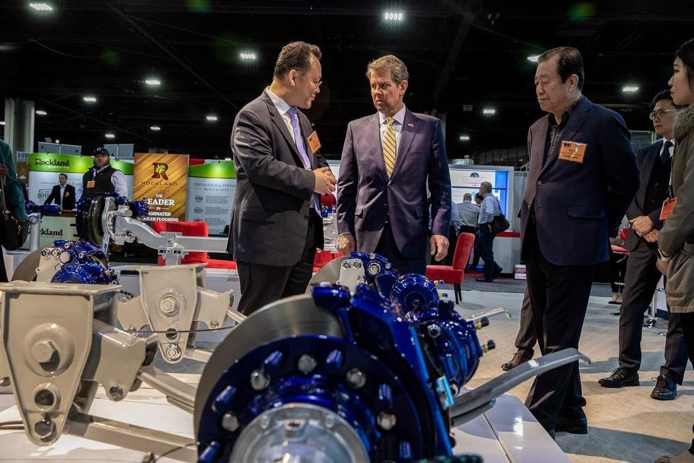 Gov. Brian Kemp says a brake manufacturer based in South Korea plans to open its first North American manufacturing facility in McDonough.