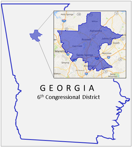 6th Congressional District Georgia Map Metro Map - Gambaran