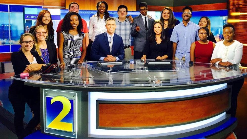 Student journalists with the Georgia News Lab work alongside news outlets in Atlanta, including WSB-TV
