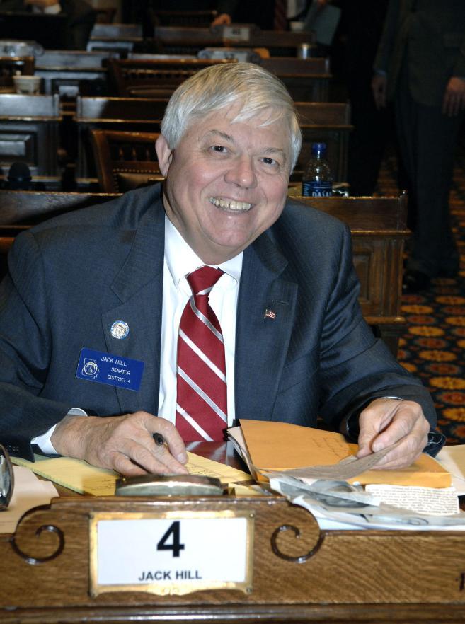 State Sen. Jack Hill (R-Reidsville), chairman of the senate appropriations committee, died at the age of 75.