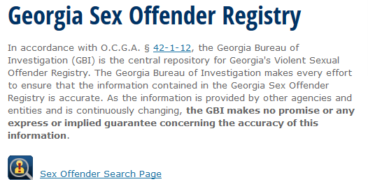 Georgia To Lose 250 000 In Grants Due To Issues With Sex Offender
