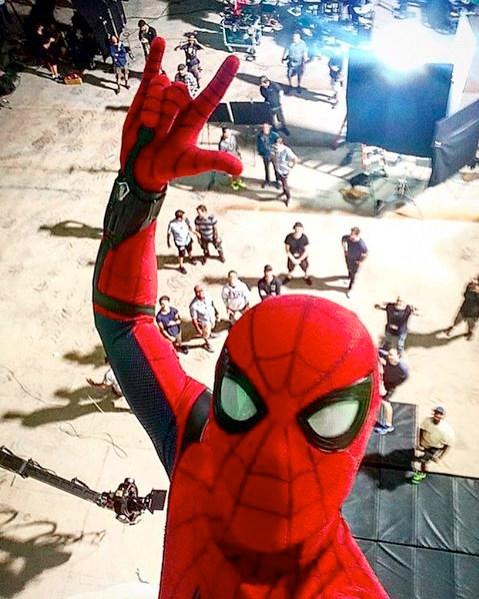 Actor Tom Holland took this photo of himself during production in Atlanta of 