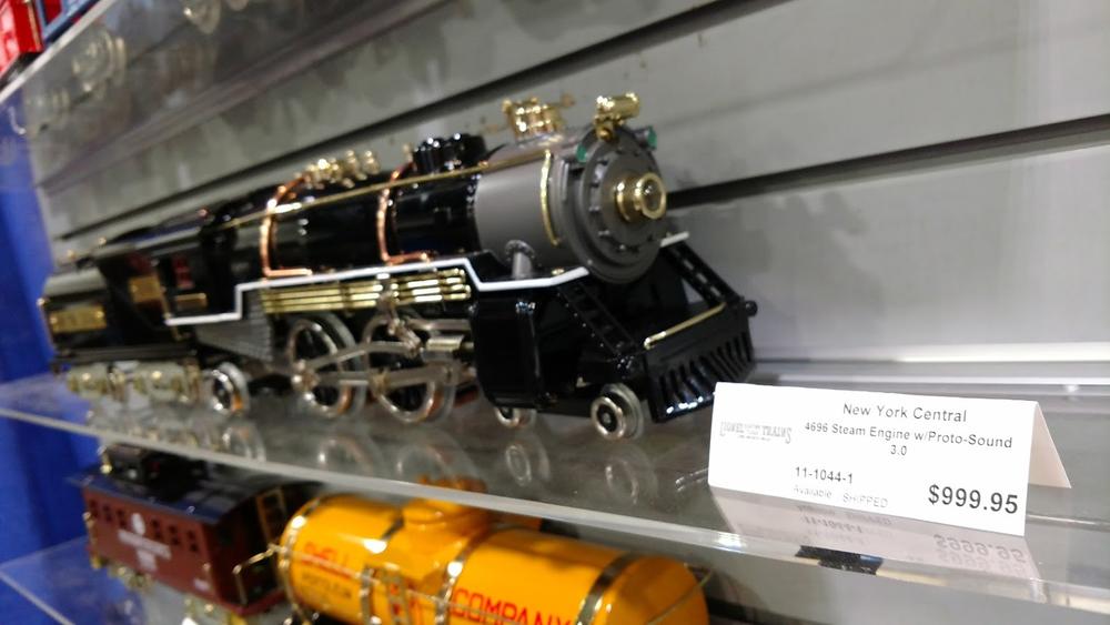 A model locomotive on sale at the World's Greatest Hobby on Tour show in Atlanta.