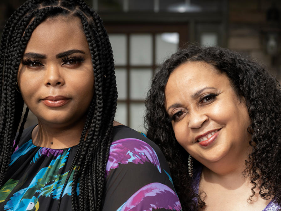 Last month, Nia Cosby, left, and her mother Chalana McFarland spent their first weekend together in 15 years at McFarland's home in Marietta, Ga., after she was released from a Florida prison.