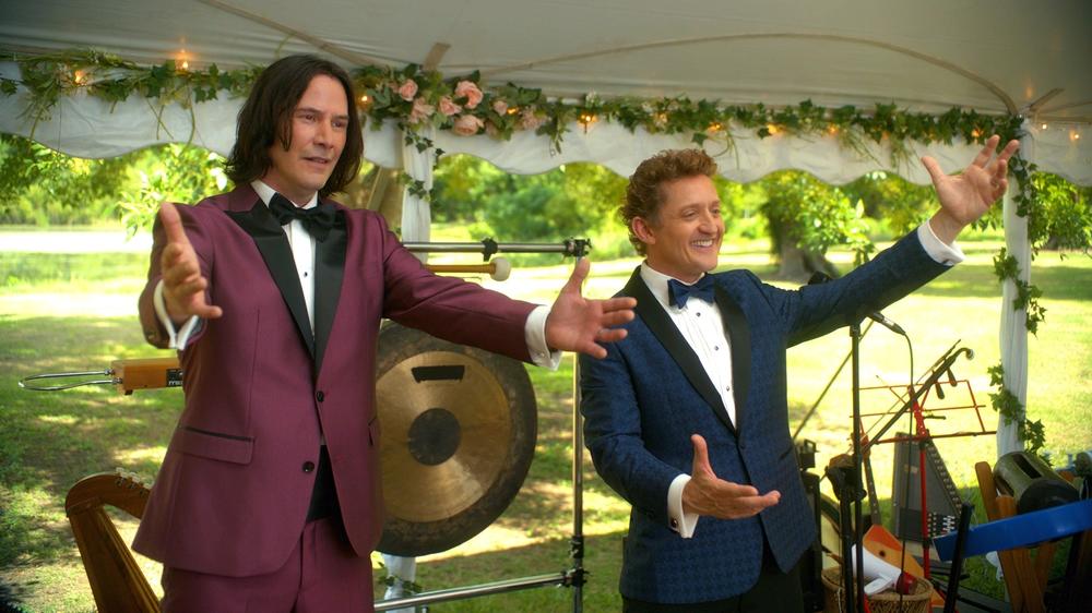 Bill and Ted are playing weddings when we first find them in <em>Bill & Ted Face The Music. </em>