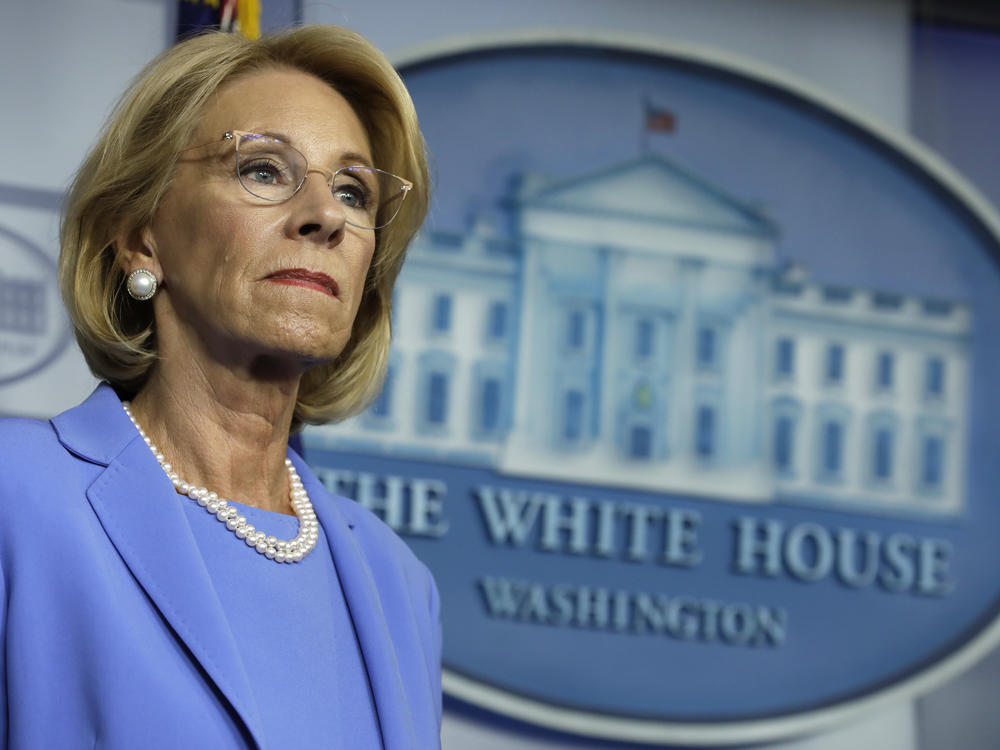 U.S. Education Secretary Betsy DeVos backed a rule that would have increased private schools' share of CARES Act dollars from $127 million to $1.5 billion, according to one analysis.
