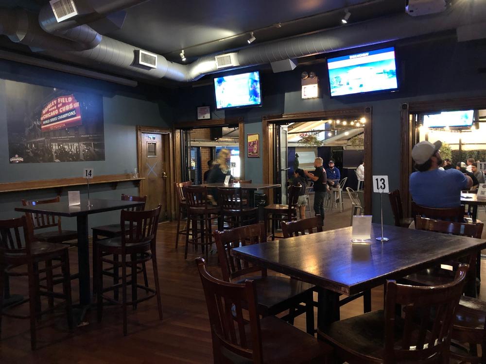 Bernie's Tap and Grill across the street from Wrigley Field in Chicago, would normally be packed with people shoulder to shoulder during a crosstown Cubs/Sox series.