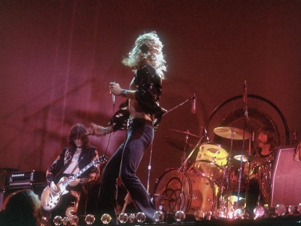 Led Zeppelin performing on stage in 1977. The band has been battling this allegation of copyright infringement since 2014.