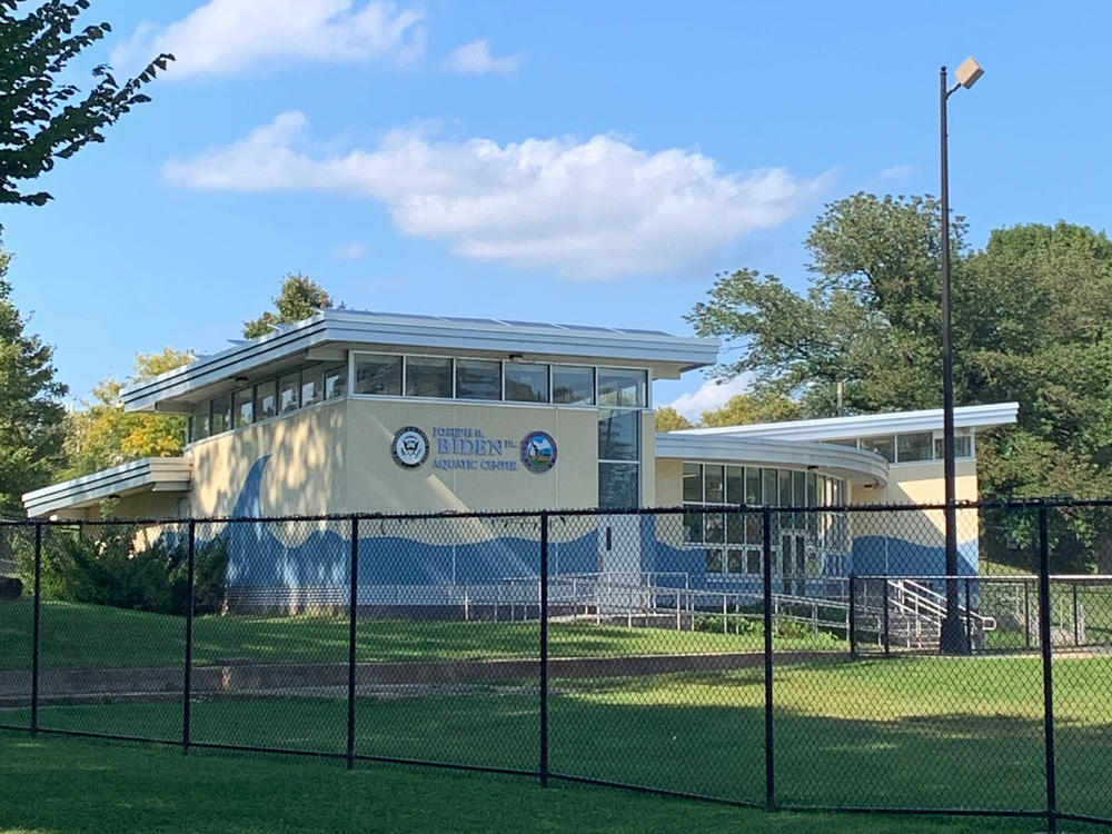 The Joseph R. Biden Jr. Aquatic Center in Burton Brown Winchester Park in Wilmington, Del. It was renamed after former Vice President Joe Biden in 2017.