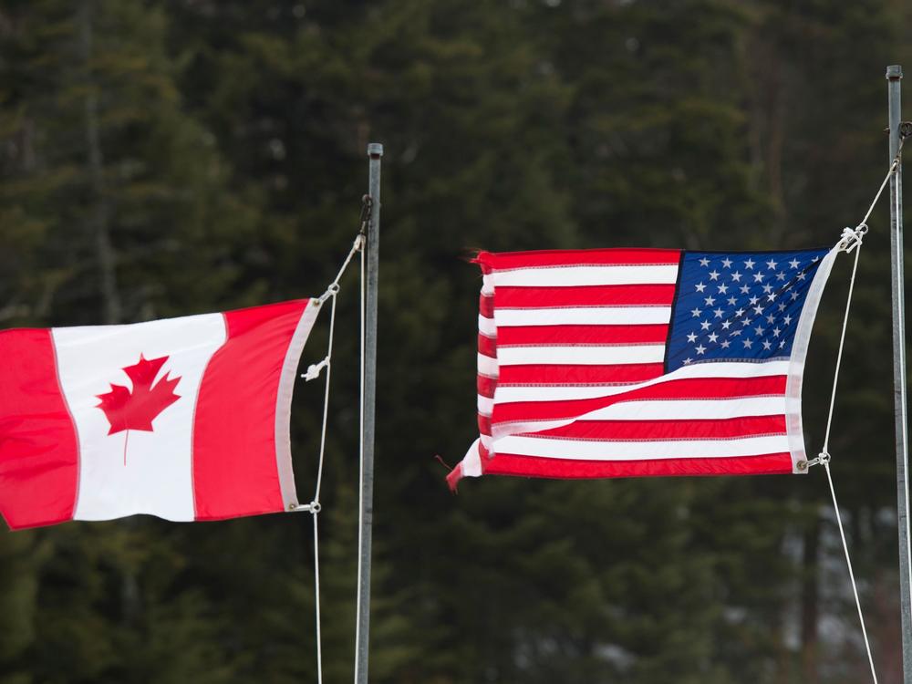 The U.S.-Canada border at Pittsburg, N.H., in 2017. The U.S. borders with Canada and Mexico will stay closed to nonessential travel through Nov. 21.