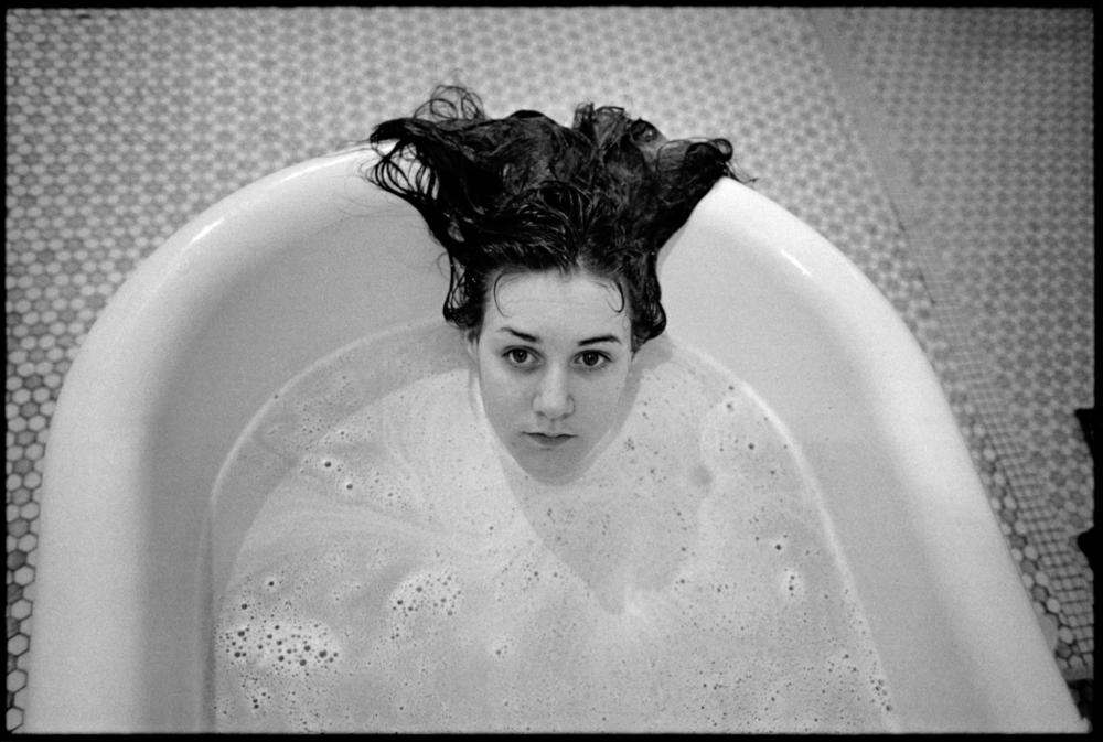 Laurie in the bathtub of Ward 81, Oregon State Hospital. Salem, Oregon, 1976.
