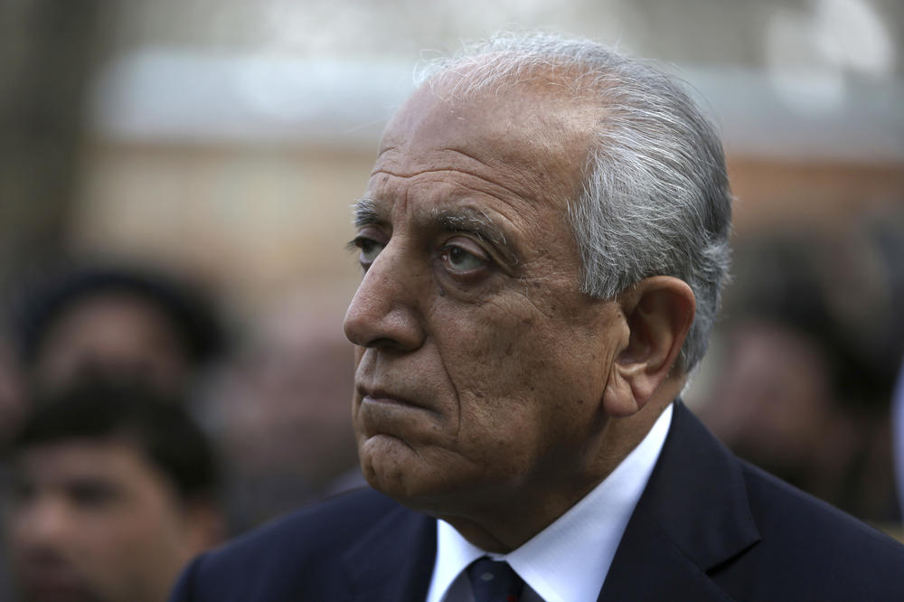 Washington's peace envoy, Zalmay Khalilzad, attends the inauguration ceremony for Afghan President Ashraf Ghani at the presidential palace in Kabul, Afghanistan, on March 9.