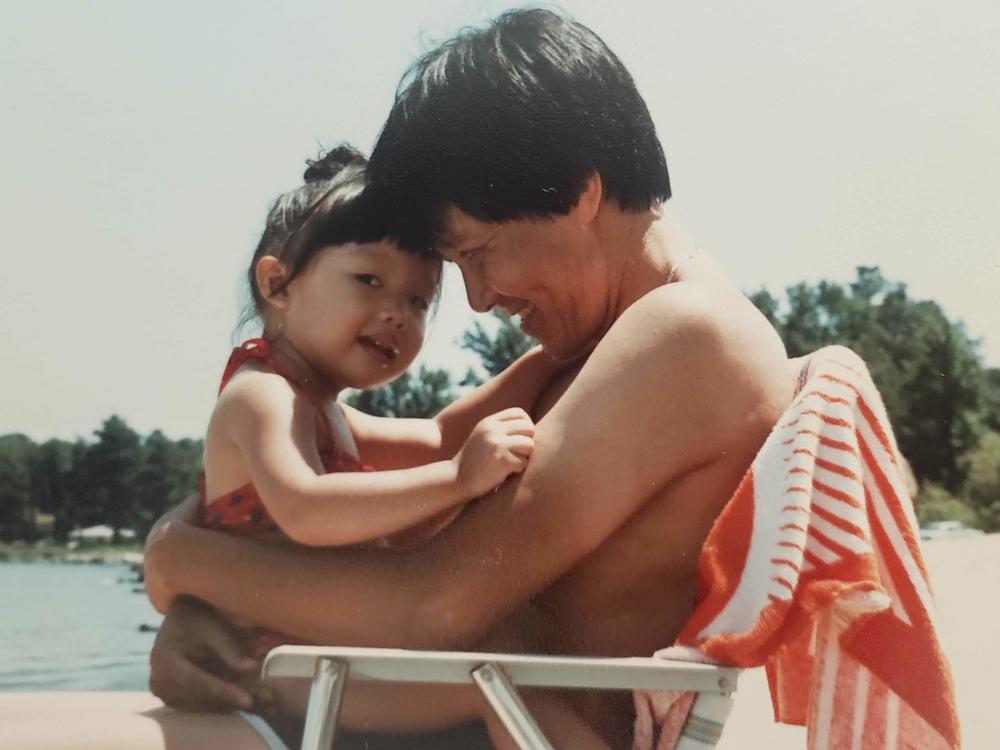 Hung Vinh Nguyen and his daughter at the beach many years ago. Hung died May 26, 2020, from COVID-19 at the age of 77.