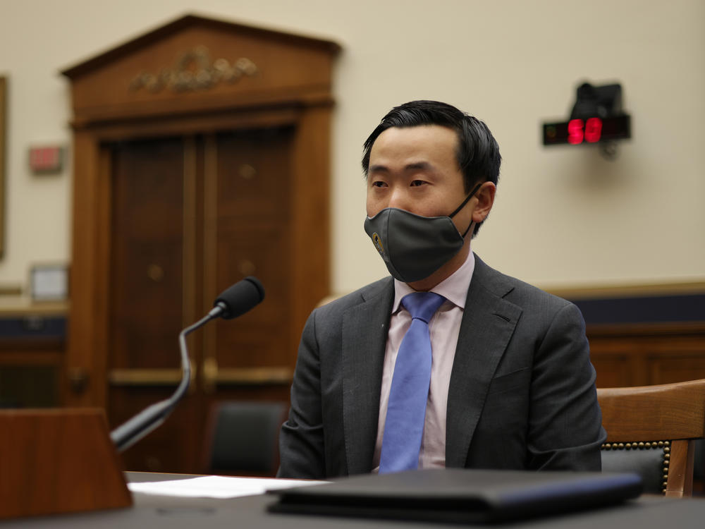 Attorney Wencong Fa of Pacific Legal Foundation testifies during a hearing before the Subcommittee on the Constitution, Civil Rights, and Civil Liberties of the House Judiciary Committee on Thursday.