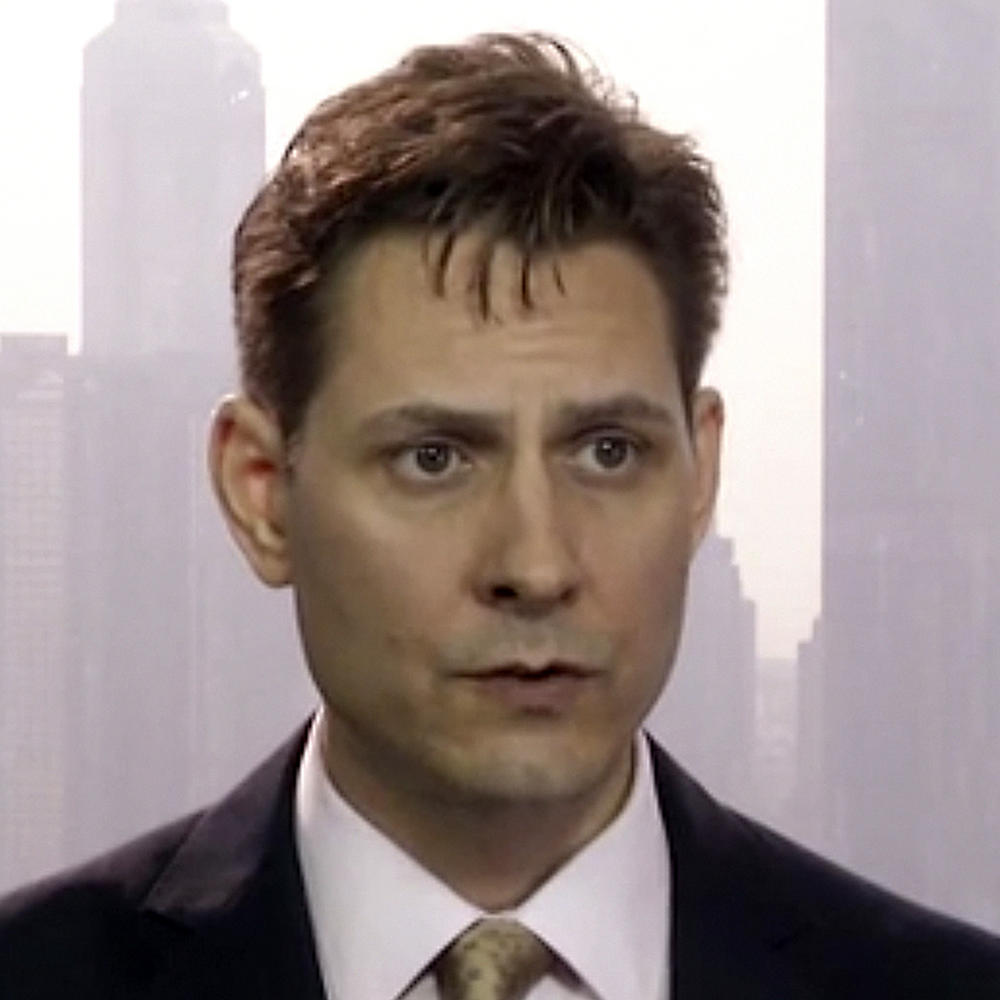 Michael Kovrig during a television interview in March 2018. The former Canadian diplomat was arrested in China for espionage later that year.