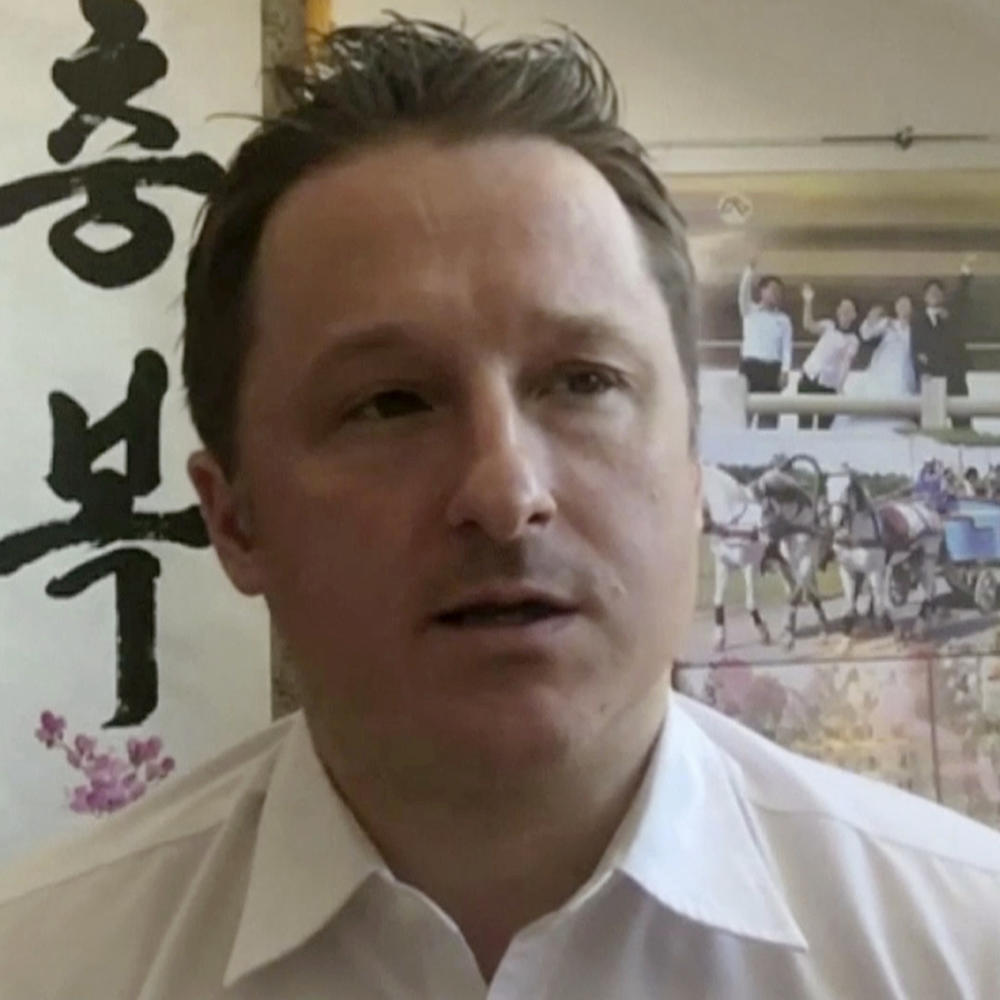 Michael Spavor during a Skype interview in Yanji, China, in 2017. Spavor was arrested and charged with espionage in 2018.