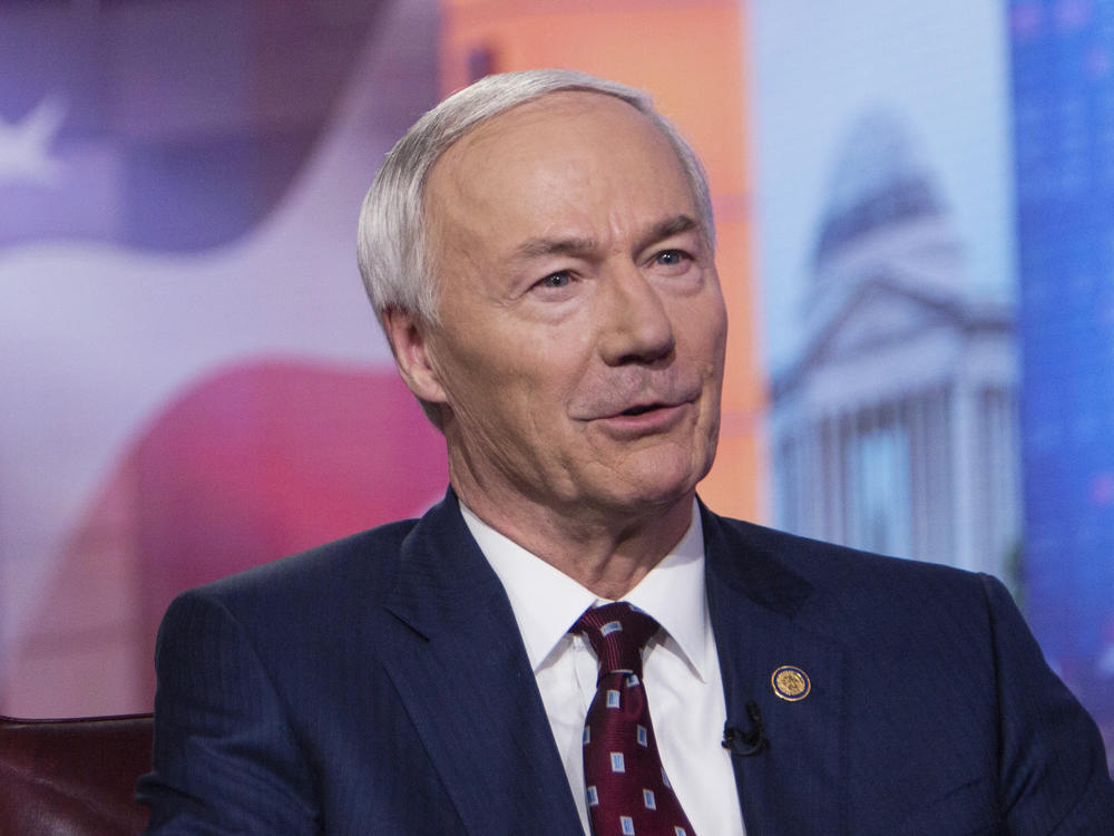 Arkansas Gov. Asa Hutchinson, pictured in 2019, on Monday said the bill banning gender-affirming medical care for transgender youth would set 