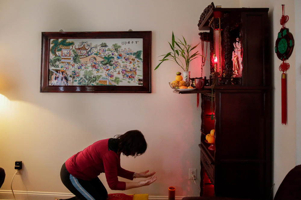 Lai's faith in Buddhism manifests in her daily life and gives her strength during tough times. 