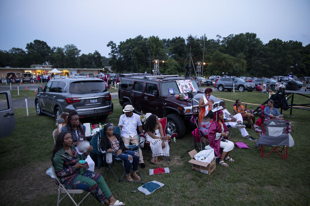 Sarah Ce'Taya Hamlett's family arrived early for front-row seats to Washington Latin's drive-in commencement.