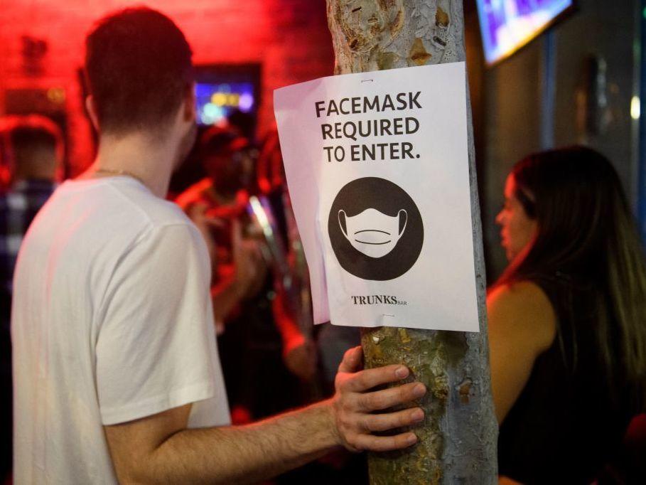 The Centers for Disease Control and Prevention hasn't budged on its guidance that vaccinated people can skip mask-wearing, but some local governments faced with surging cases are going back to mandates, such as Los Angeles County, which recently mandated indoor mask use, including at places like bars and restaurants.