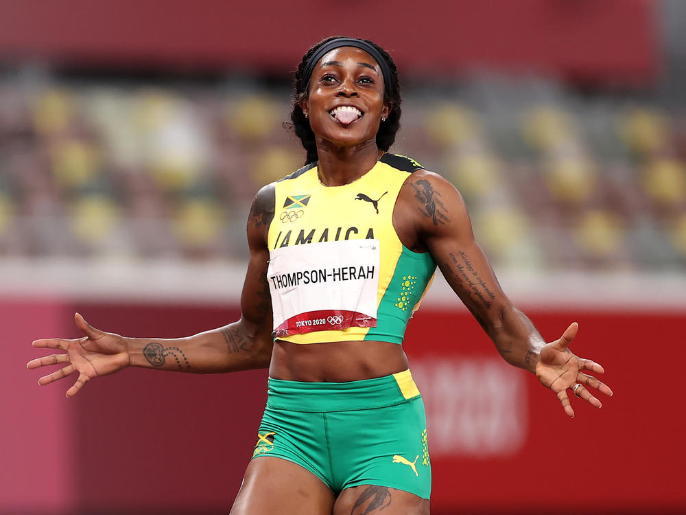 Jamaican Sprinter Elaine ThompsonHerah Wins Historic 'DoubleDouble