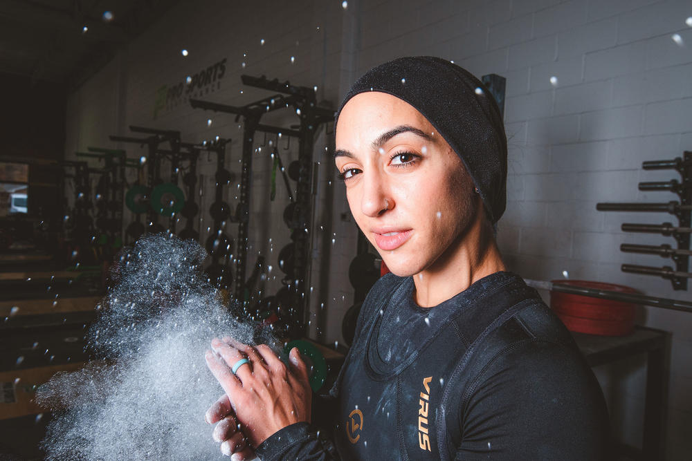 Subreen Dari describes herself as being one of very few Muslim-Hijabi women weightlifters in the sport, 