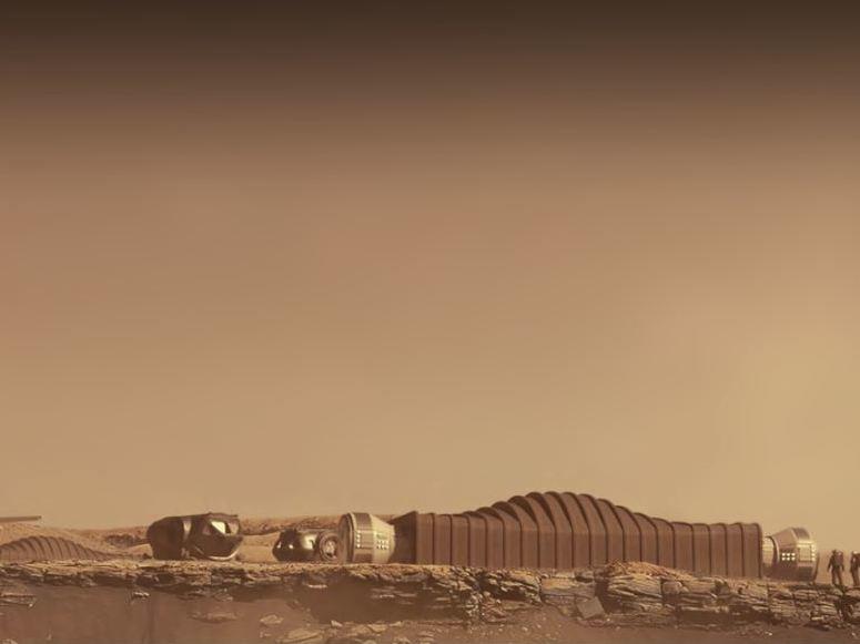 A conceptual rendering of Mars Dune Alpha on Mars. NASA is seeking applicants for a 