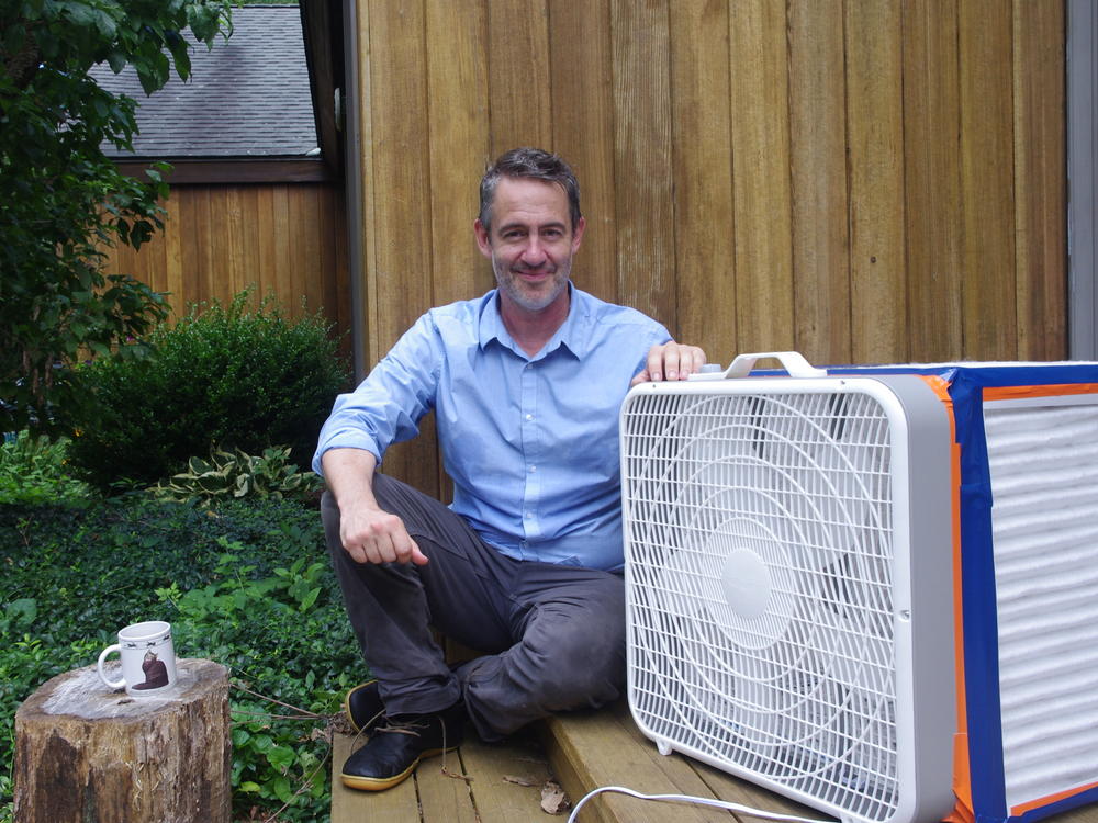 Don Blair, a citizen scientist in the Boston area, built a DIY air purifier. It's designed by experts but can be built by an amateur in under an hour.