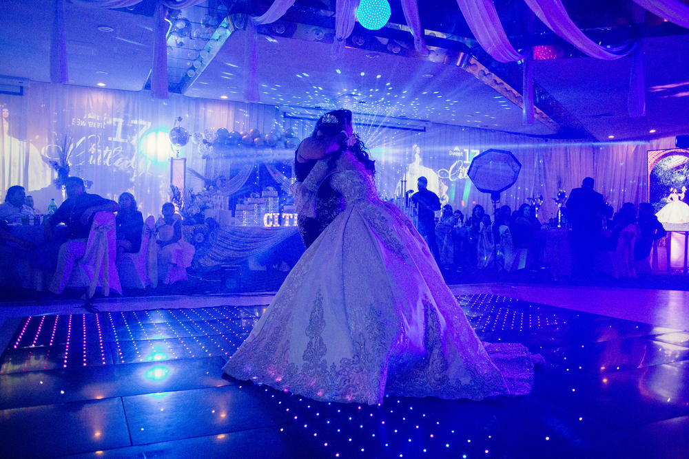 Miriam Salazar, and her daughter, Citlaly Olvera Salazar,   on the dance floor.