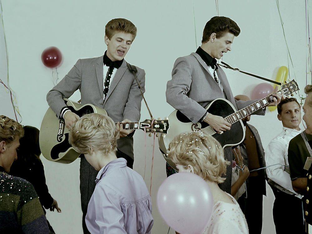 In the 1950s, when they were barely adults themselves, Phil (left) and Don Everly took pieces of musical traditions and created songs that gave voice to a new youth culture that balanced, with all the awkwardness of teenage life, on an edge between anxiety about and hope for the future.