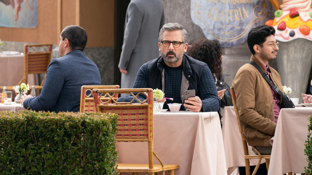 Poor Mitch (Steve Carell) just wants to eat his gelato.