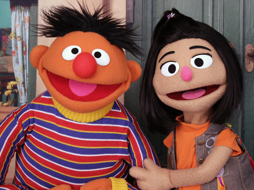 Ernie, a muppet from the popular children's series 