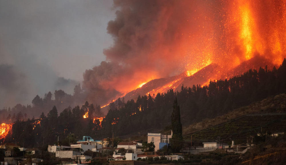 The Cumbre Vieja volcano on the Canary Island of La Palma erupted on September 19, 2021 and has continued to spew lava and ash and cause earthquakes since. It's the longest eruption on the island in more than three centuries and has consumed some 1400 homes.