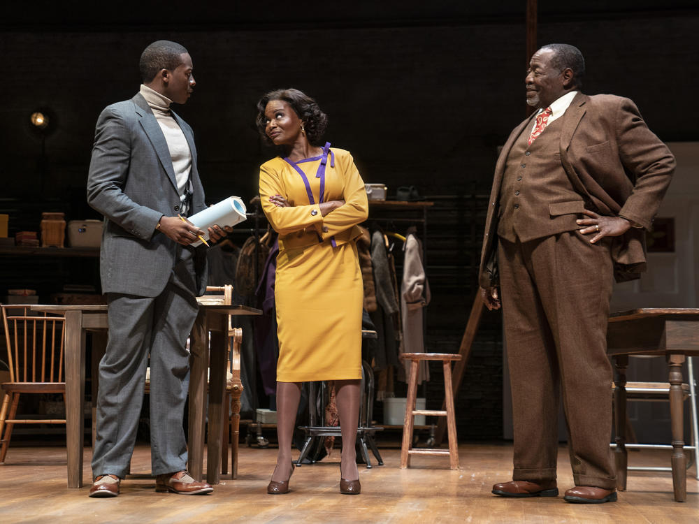 Brandon Michael Hall, LaChanze and Chuck Cooper in Roundabout Theatre Company's <em>Trouble in Mind.</em>