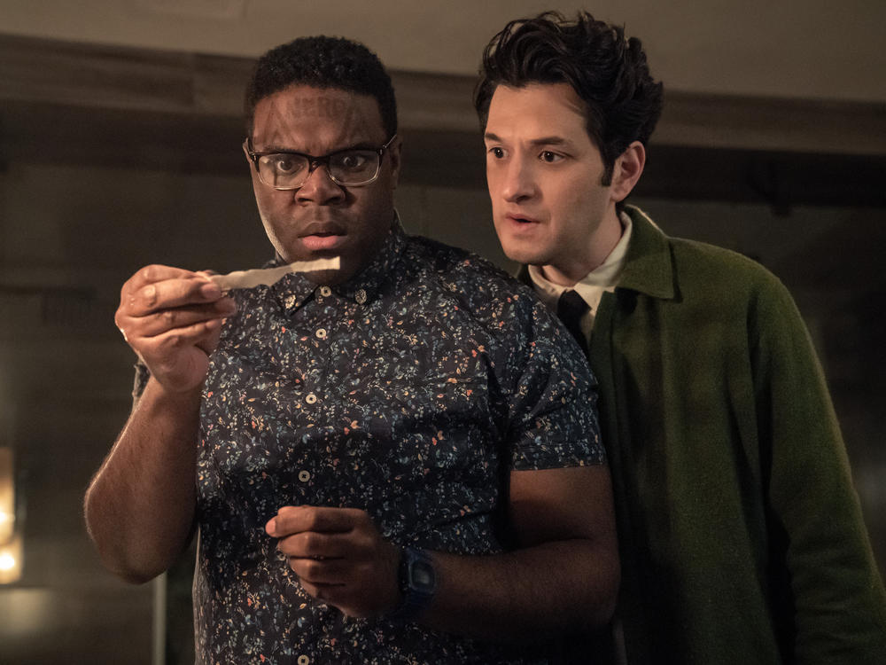 Sam Richardson and Ben Schwartz play best buddies in the comedic murder mystery <em>The Afterparty</em>.