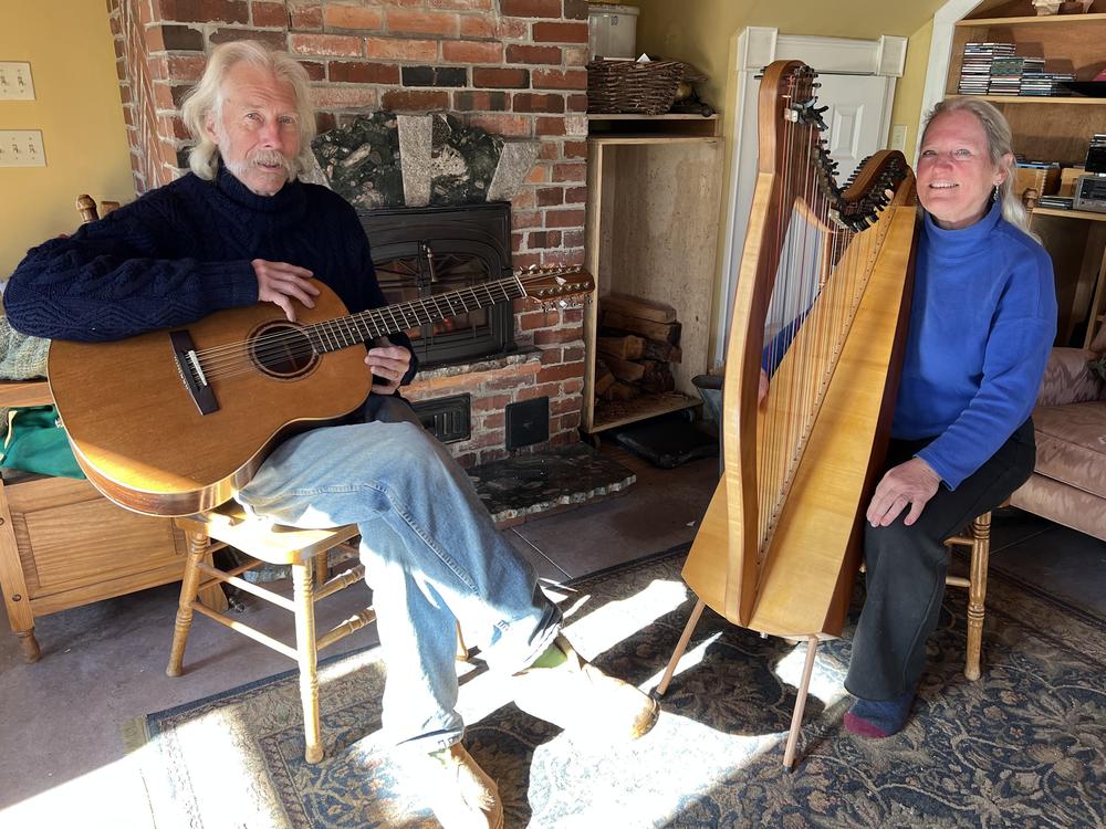 Fred Gosbee, left and Julia Lane, who record as Castlebay. The pair spent a decade researching works of music thought lost to time, which they're now releasing as a book.