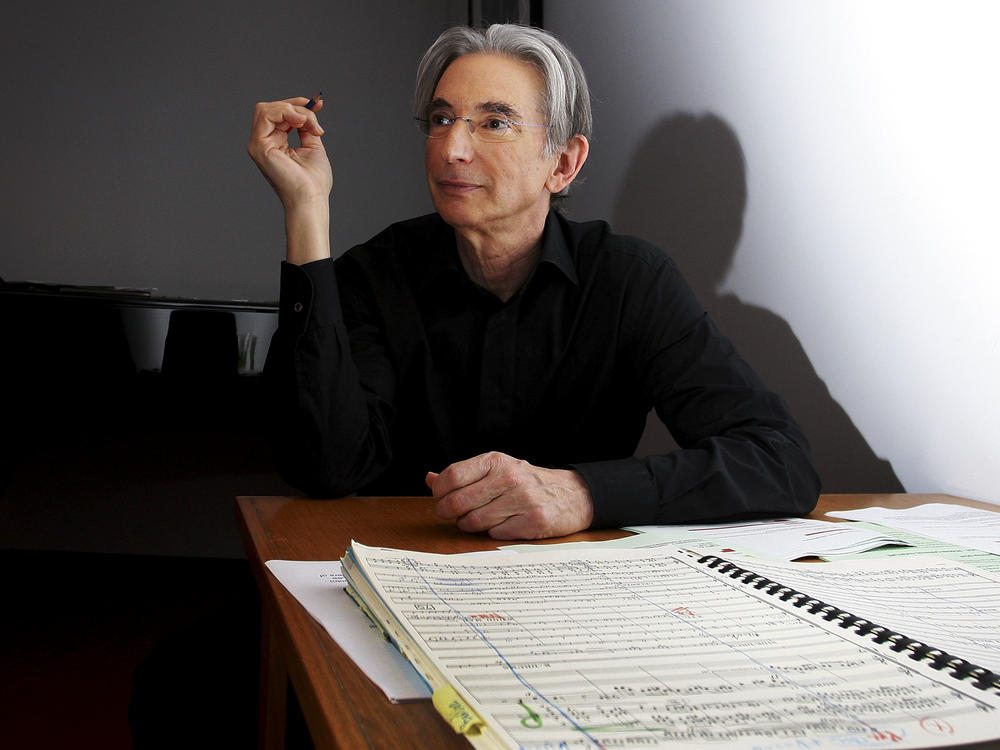 Conductor Michael Tilson Thomas prepares backstage prior to performing with the YouTube Symphony Orchestra at Sydney Opera House in 2011 in Sydney, Australia.
