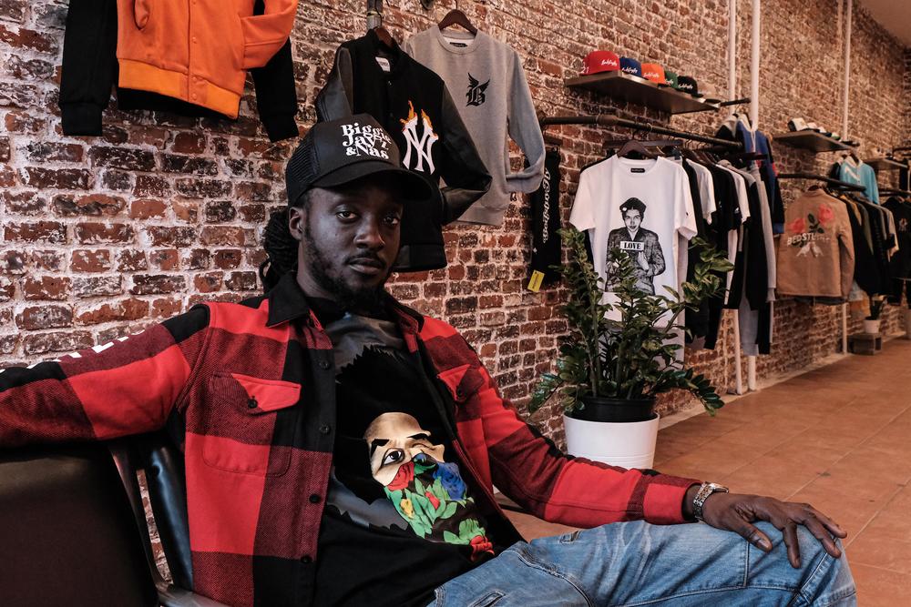 Mark Neptune is the manager of BedStuyFly boutique, where they design original hip-hop inspired clothing.