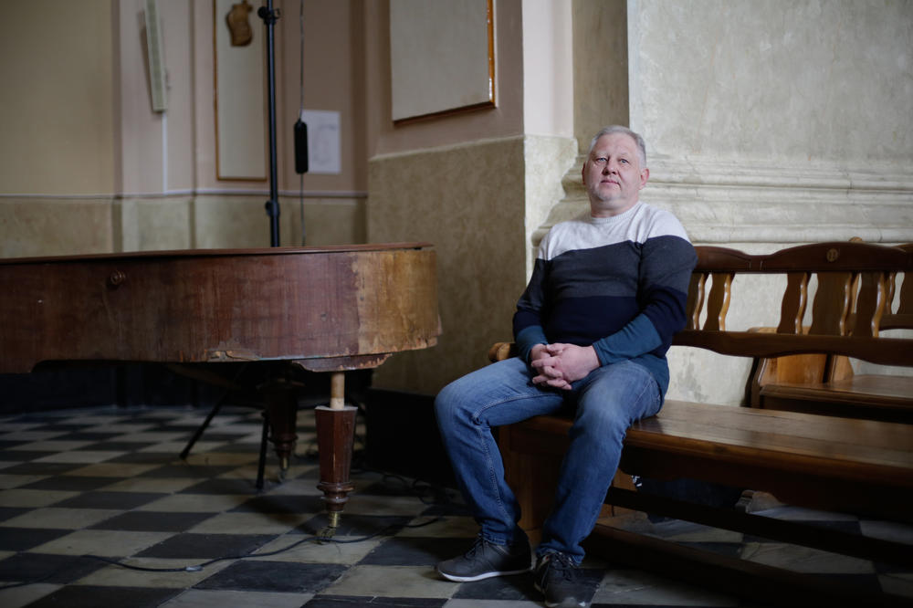 Igor Shapovalov, the musical director of the Luhansk Philharmonic, fled the Russian invasion to the relative safety of Lviv, in western Ukraine.